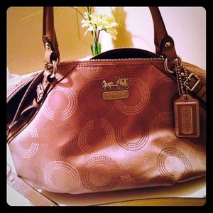 Coach Madison Tan w/ Teal Lining S. Large