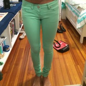 Mint skinny jeans