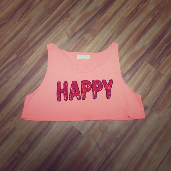 Peach crop top
