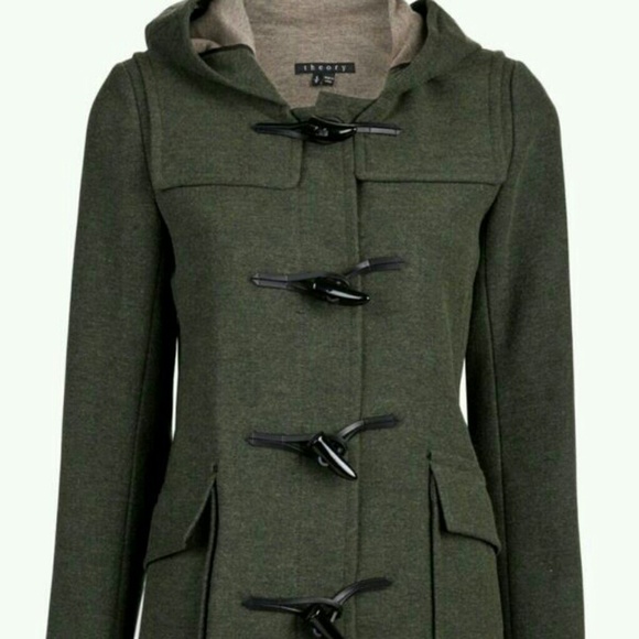 Theory camire toggle coat - sz m