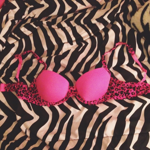 Pink Push Up Lace Bra 34b