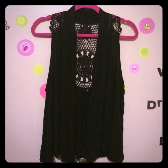 Black Lace Cardigan!!