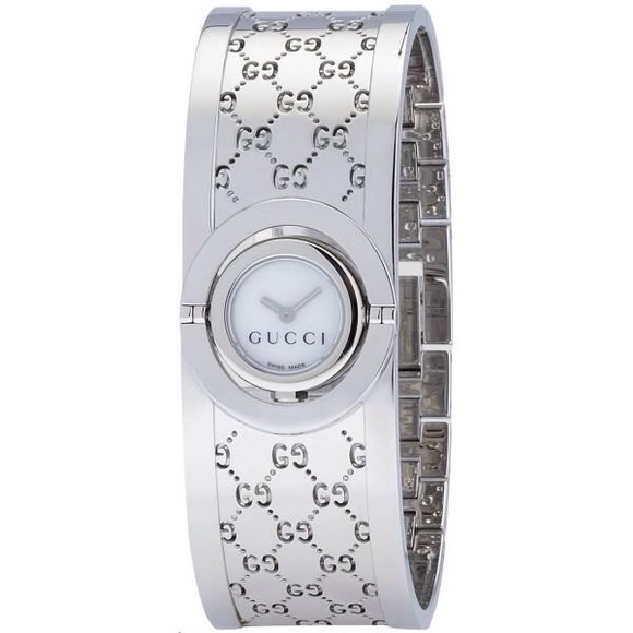 Gucci mother of pearl bracelet/watch