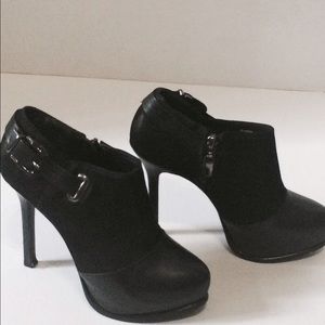 Buckled Black Booties