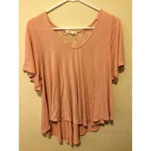 FOREVER 21 HIGH-LOW VNECK LACE TOP
