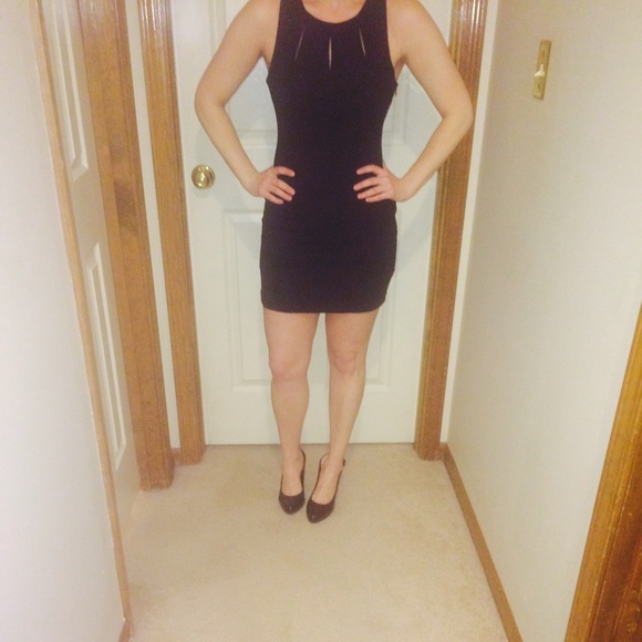 Sexy little black dress.