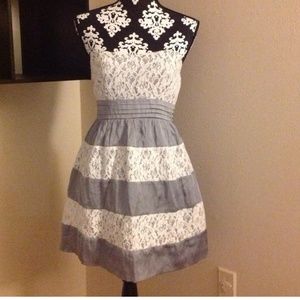 Lace and satin dress