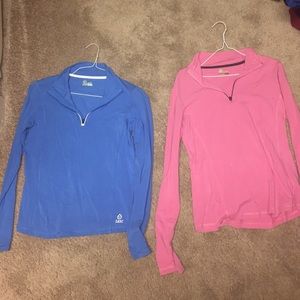 Two Tasc athletic wear bamboo pull overs