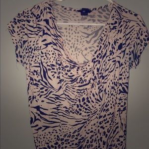 Leopard print beige shirt