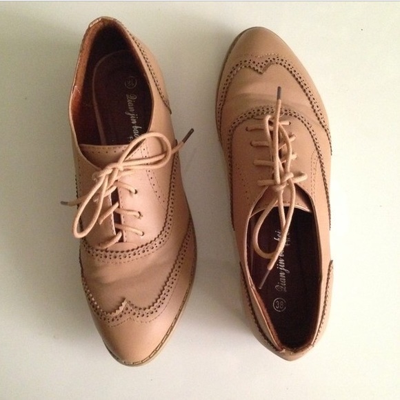 Tan Oxfords