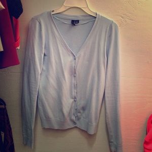 Baby blue cardigan