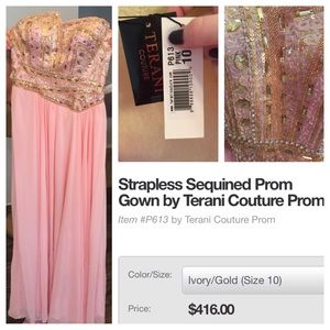 New with tags Terani prom dress