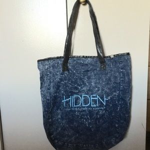 Coated Denim Tote Bag