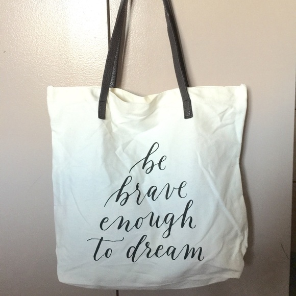 Everly Canvas & Leather Tote Bag