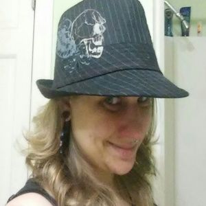 Hat with skull and wings