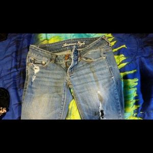 Bootcut AE distressed jeans