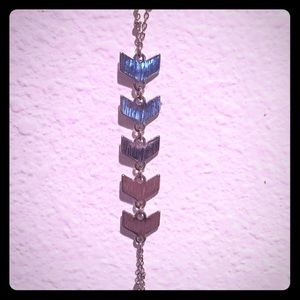 Delicate Silver Body Chain with Chevron Detailing