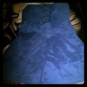 Blue felt romper never worn & has pockets