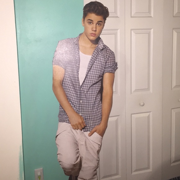 Justin Bieber card board cut out
