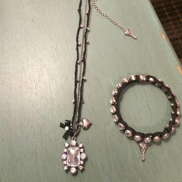Vintage Betsey Johnson Necklace & Bracelet