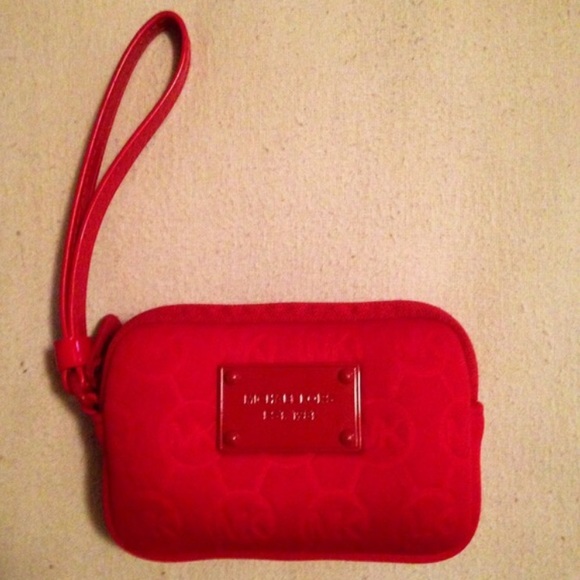 Michael Kors Red Signature Wristlet
