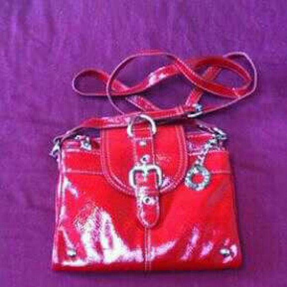 Nine West red crossbody bag