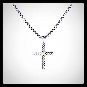 David Yurman petite cross necklace