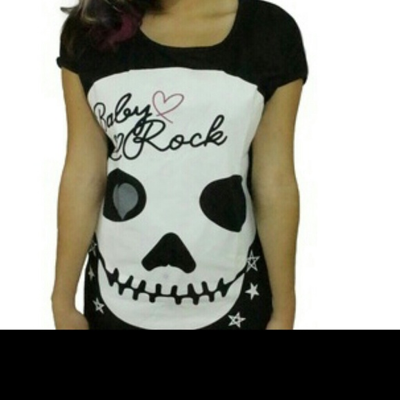 Edgy rock tee