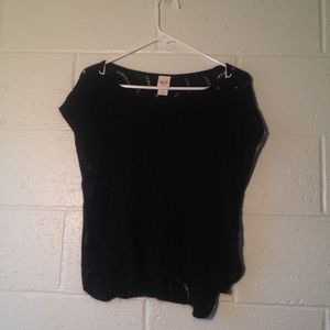 🔴SOLD🔴Thin, See-Through, Black Poncho