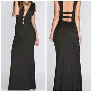 Sexy Black Maxi Dress