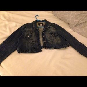 Plus Size Cropped Jean Jacket
