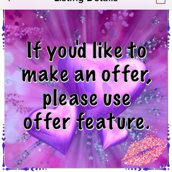Please use the offer link for reasonable offers