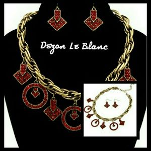 Red & Gold Jewelry set