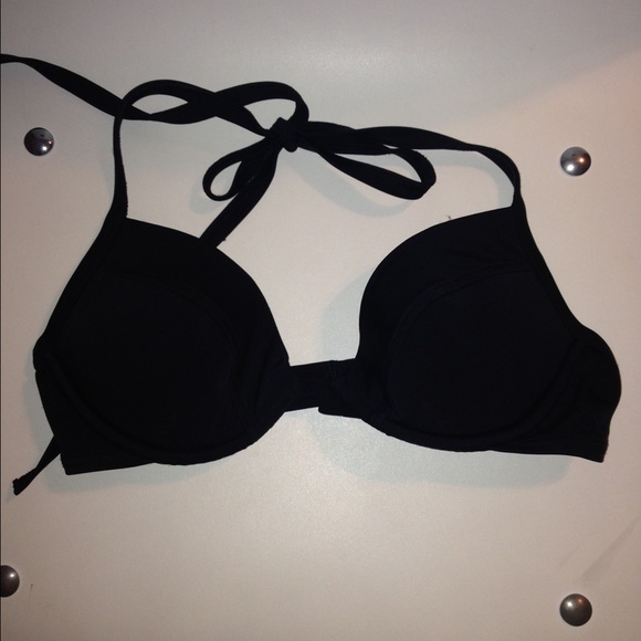 Victoria secret pushup black swim top