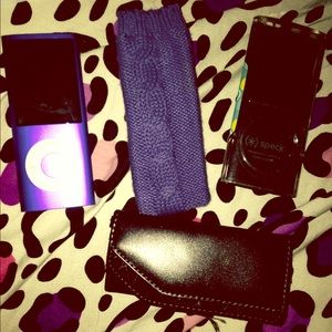 3 cases and iPod Nano. Color is purple