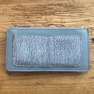 Blue Faux Leather Top Shop Zip Wallet