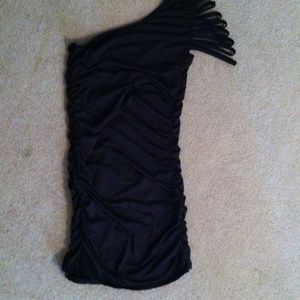 One shoulder lil black dress