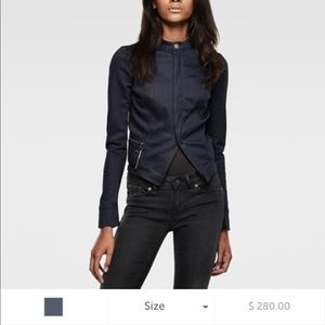 G star raw denim runway jacket