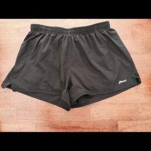 Black ASIC run shorts