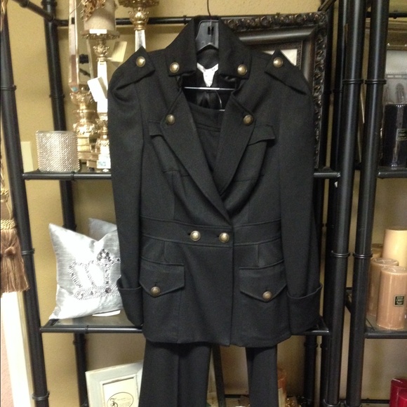 Black Diane Von Furstenburg pantsuit. NWT!! - Picture 2 of 4