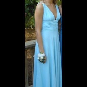 Faviana Light Blue Gown