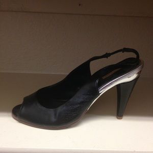 Strappy dressy sling backs