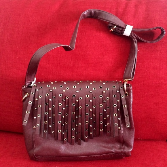 ALDO Studded Burgundy Purse