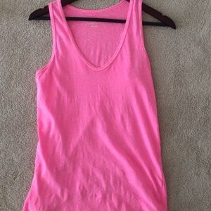 Jcrew pink cotton tank top