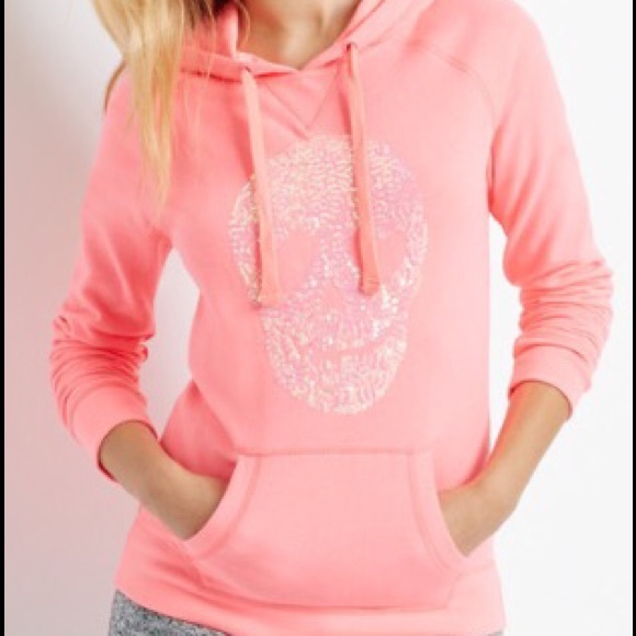 Aero skull fleece hoodie pullover