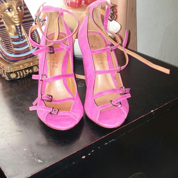 Black  pink and orange Schutz  heels bundle!