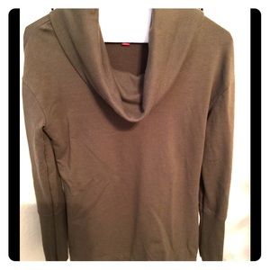 Long cowl neck sweatshirt