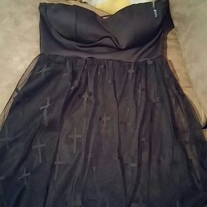 Black cross dress
