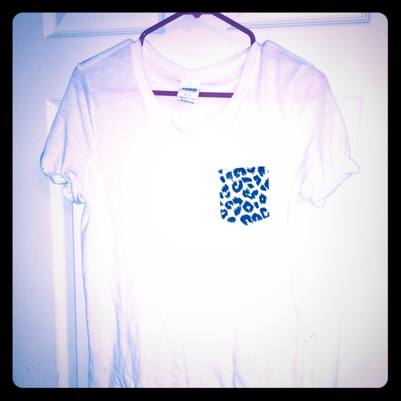 Pink leopard top