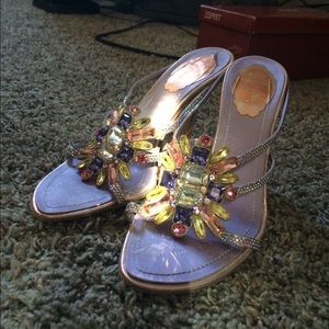 Rene caovilla embellished heels